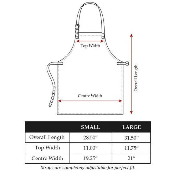 Leather Waist Apron - Sophisticated Professional Wear