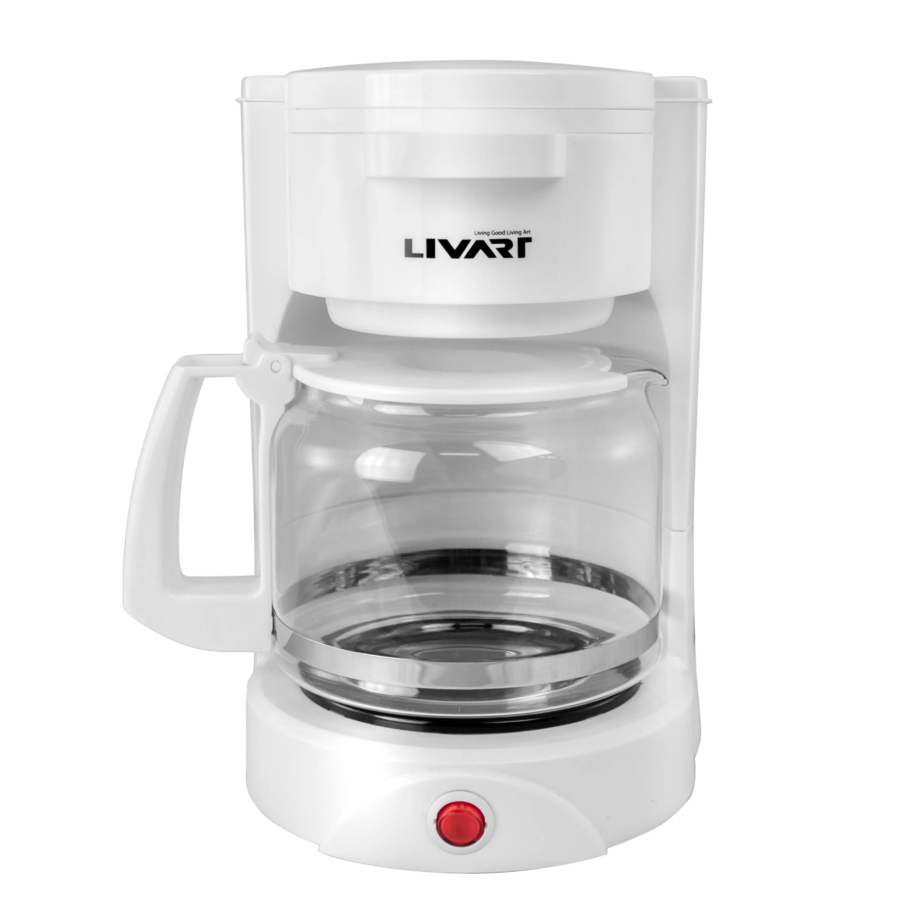 Livart Coffee Maker LCM-15 12CUP 1.5L White, Free shipping (Excluding HI, AK)