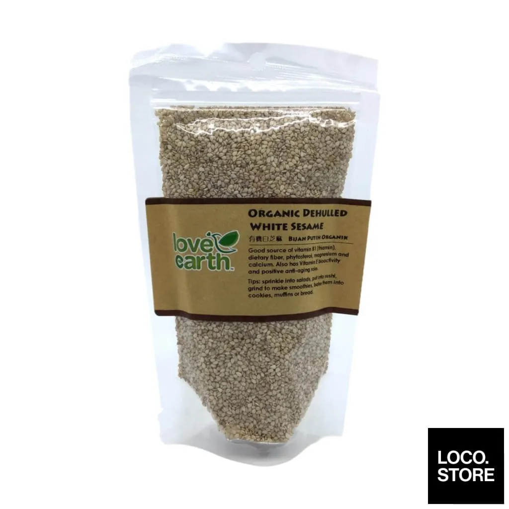 Love Earth Organic Dehulled White Sesame 200g