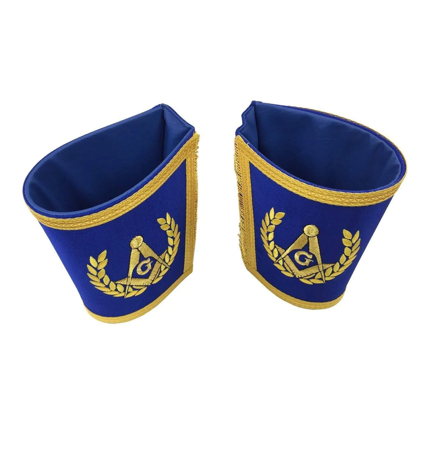 Master Mason Blue Lodge Regalia Set - Royal Blue & Gold Machine Embroidery