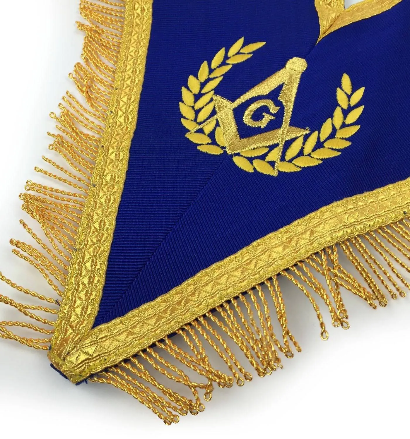 Master Mason Blue Lodge Regalia Set - Royal Blue & Gold Machine Embroidery