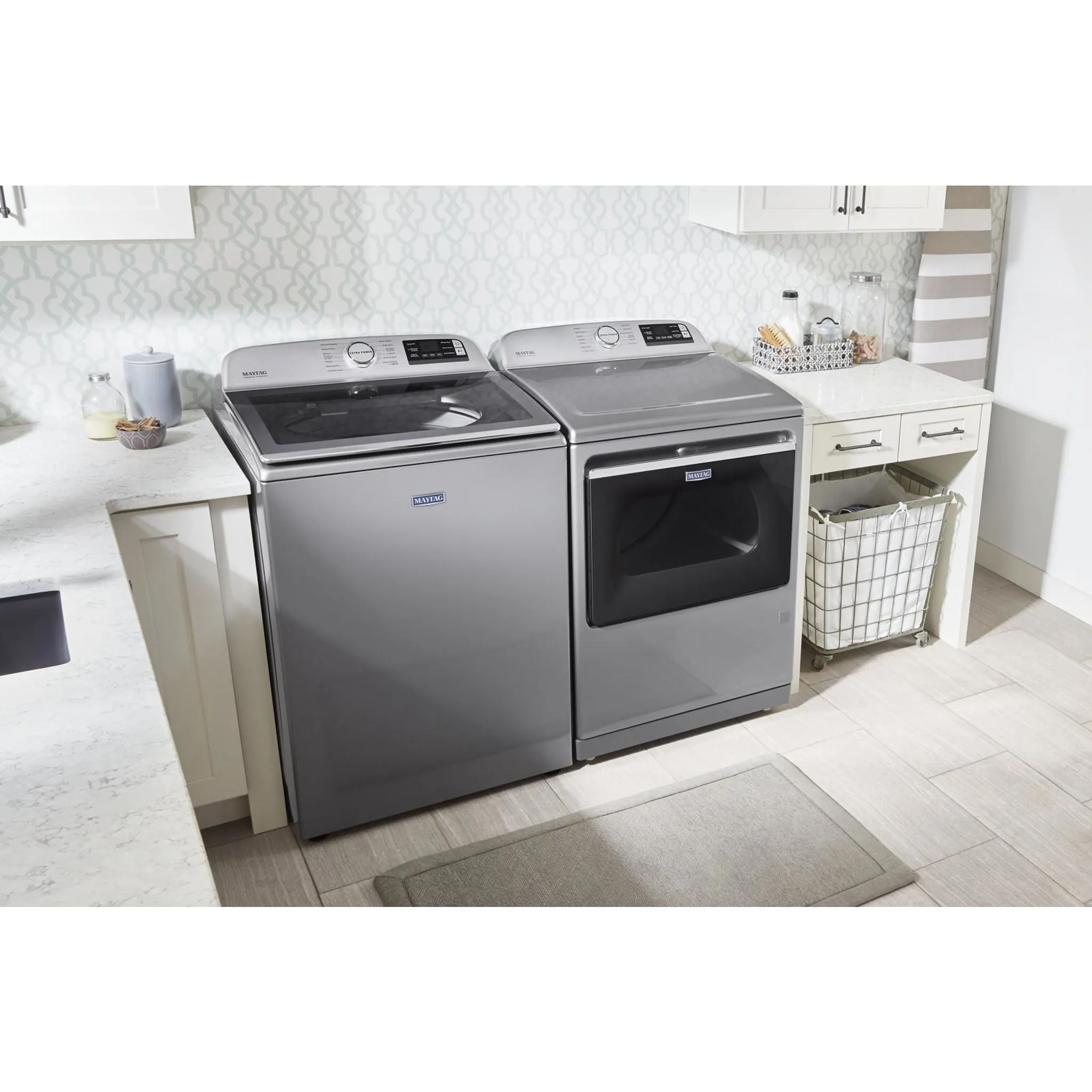 Maytag Smart Top Load Electric Dryer with Extra Power Button - 7.4 cu. ft. (YMED7230HC)