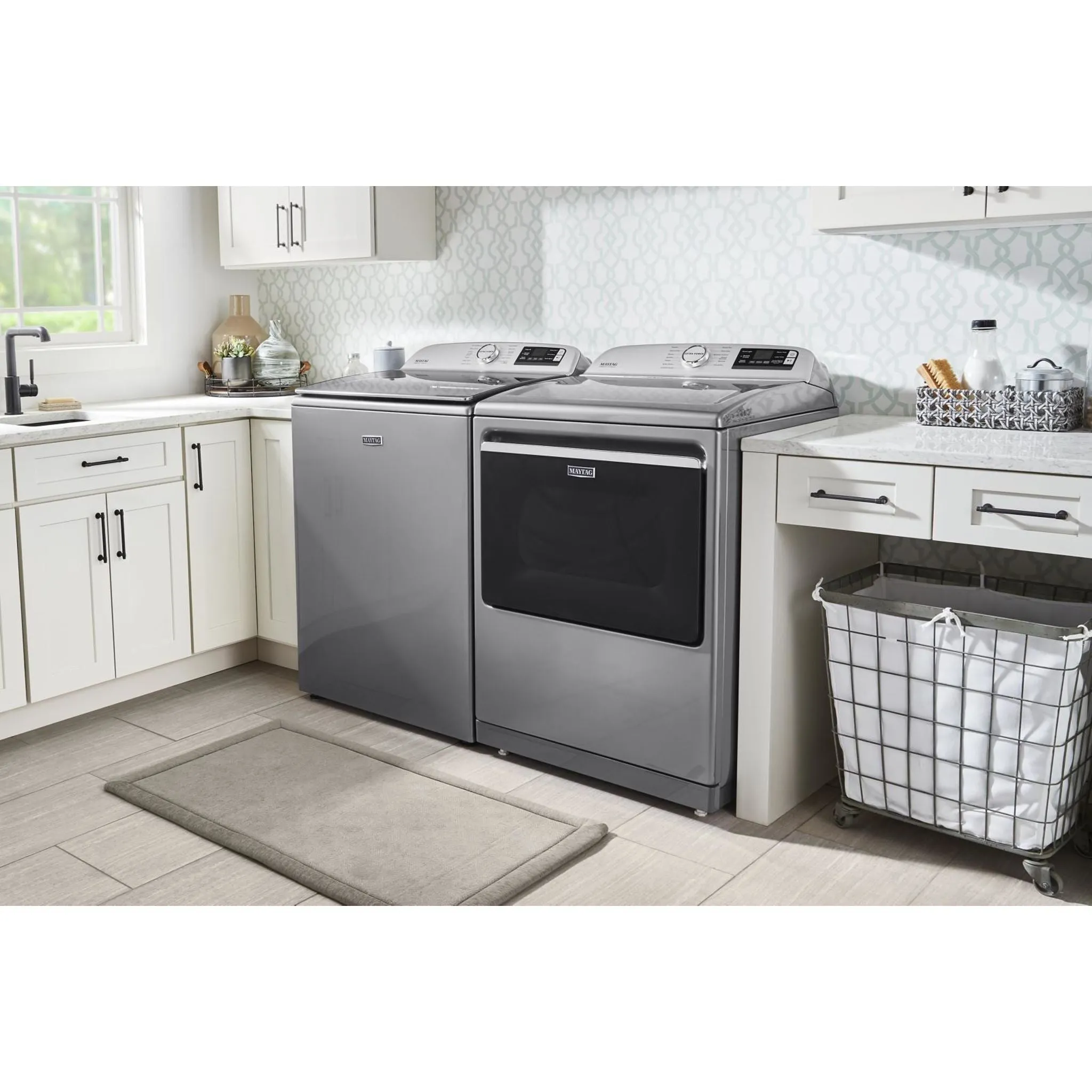 Maytag Smart Top Load Electric Dryer with Extra Power Button - 7.4 cu. ft. (YMED7230HC)