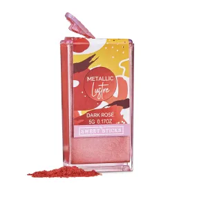 METALLIC DARK ROSE Edible Lustre Dust by Sweet Sticks 5g Water Activated Decorative Cake Luster Powder Paint