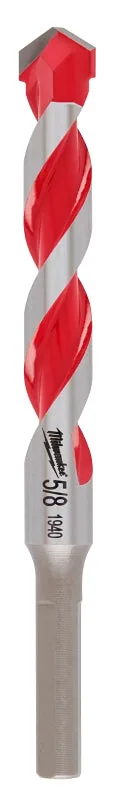 Milwaukee 48-20-9040 Drill Bit, 5/8 in Dia, 6 in OAL, Wide Flute, 3/8 in Dia Shank, 3-Flat Shank :CD: QUANTITY: 1