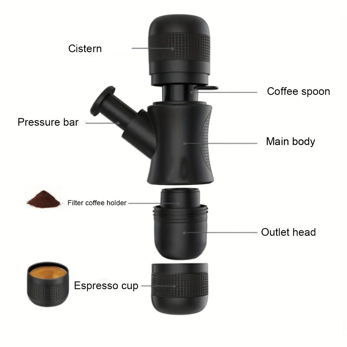 Mini Coffee Maker | Hand-Pressed  Machine