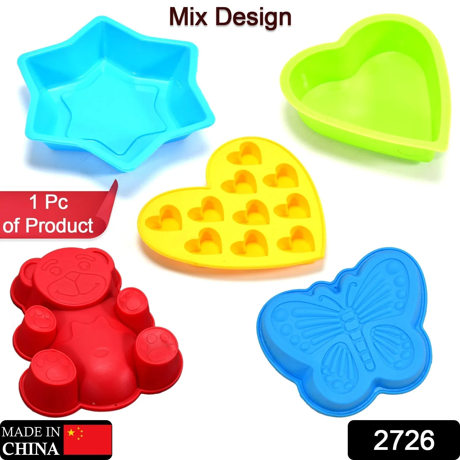 MIX SHAPE CAKE CUP LINERS I SILICONE BAKING CUPS