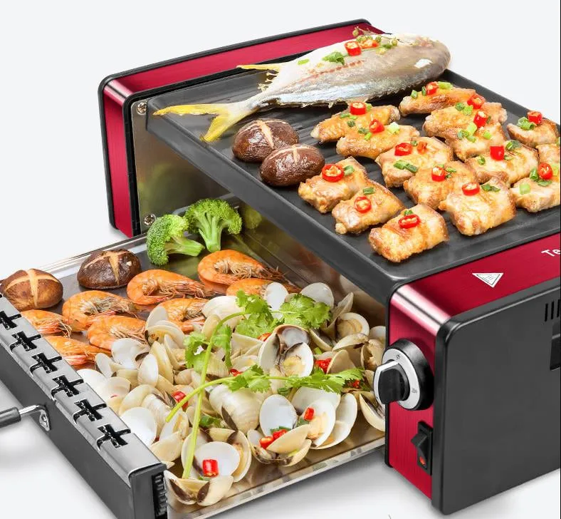 Multifunctional Smokeless Non-Stick Indoor Grill