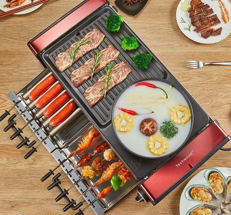 Multifunctional Smokeless Non-Stick Indoor Grill