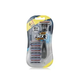 (NET) Bic Shaver Flex 3 hybrid Razors 1 Handle   5 Refill