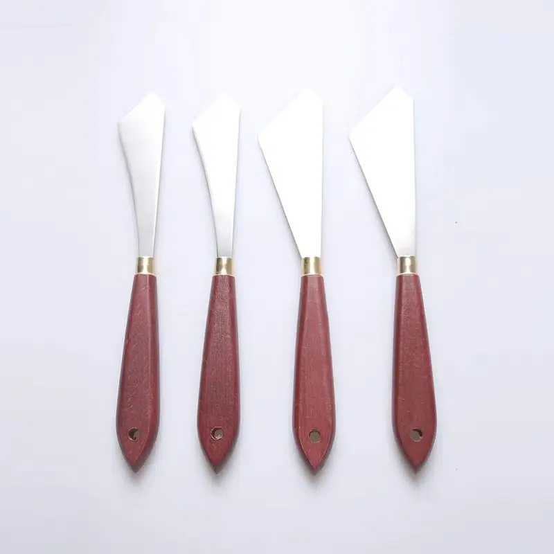 New 4-Piece Palette Knife Set | Oil Painting Acrylic Scraper | Texture Knife | Special-Shaped Blade