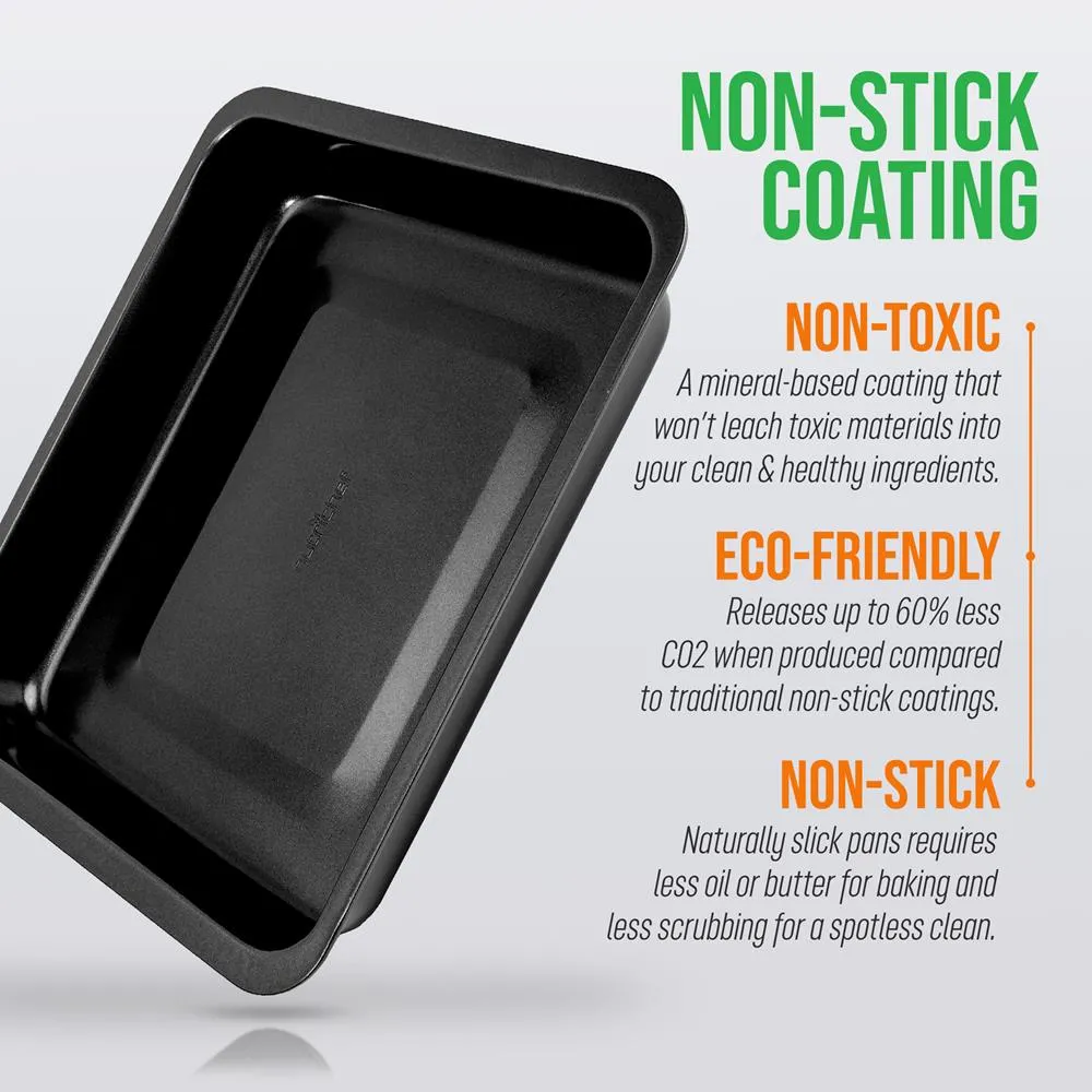 Non-Stick Baking Pan - Deluxe Nonstick Gray Coating Inside And Outside,  Compatible With Model: Ncbs10S (Black)