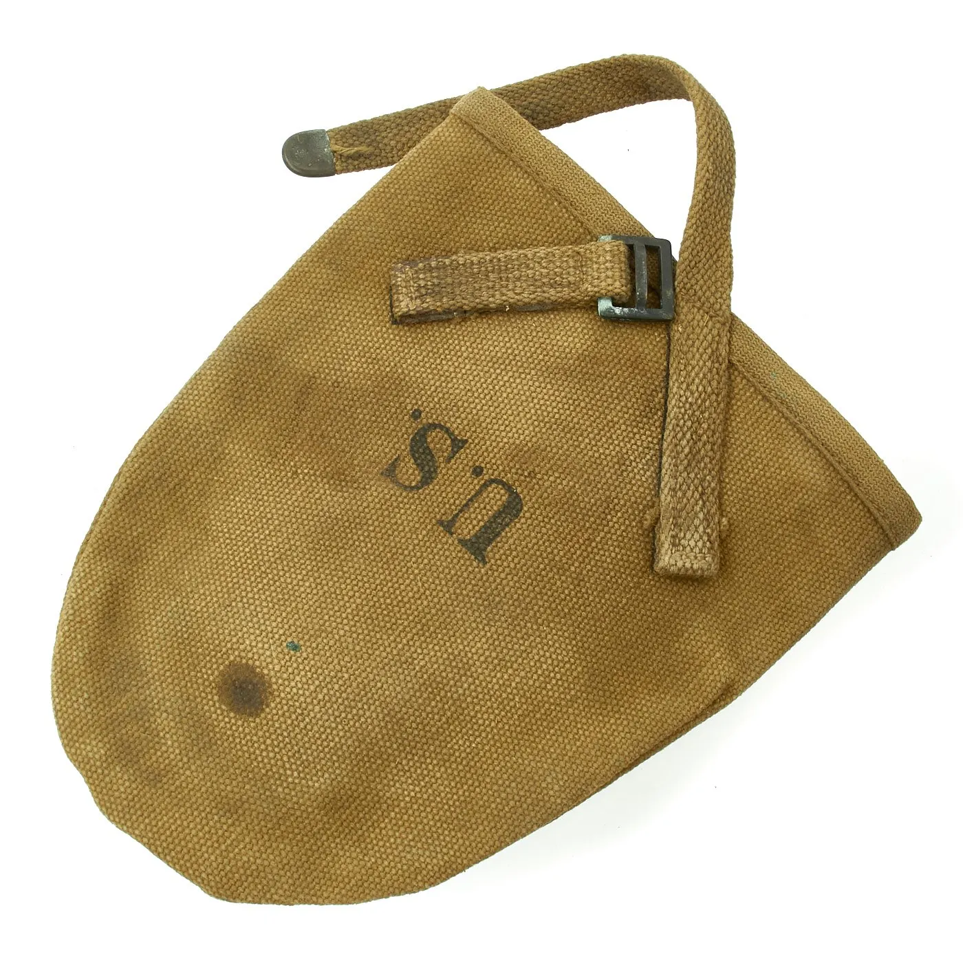 Original U.S. WWI M1912 Experimental Entrenching Shovel with Picket Pin and Leather Carrier