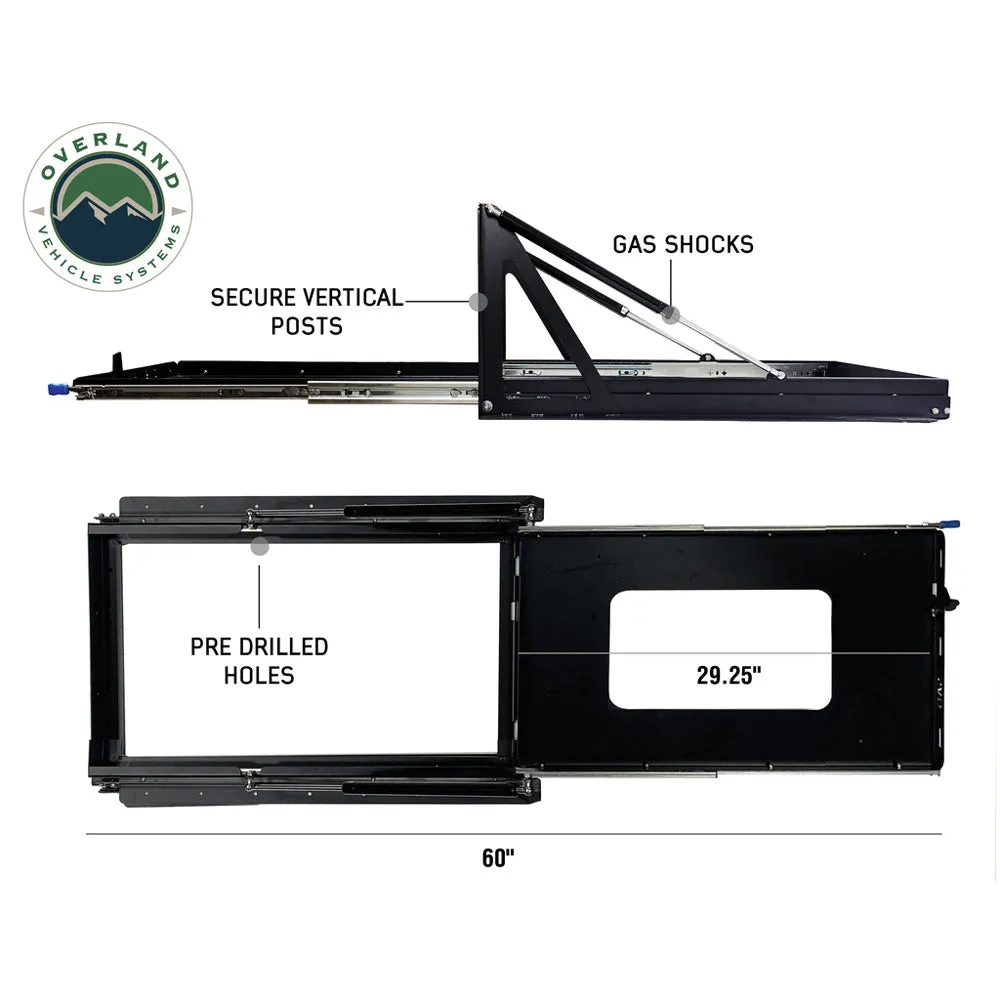 Overland Vehicle Systems - Refrigerator Tray with Slider & Tilt - Size Small