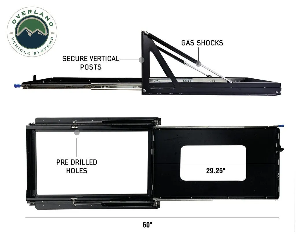 Overland Vehicle Systems Slide Out & Tilt Refrigerator Tray - Recon Recovery