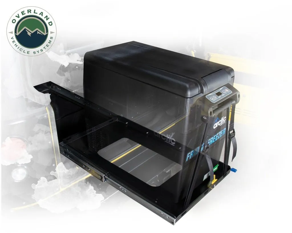 Overland Vehicle Systems Slide Out & Tilt Refrigerator Tray - Recon Recovery