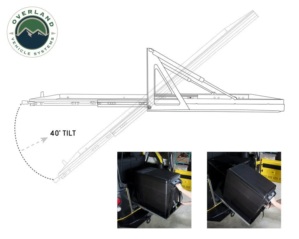 Overland Vehicle Systems Slide Out & Tilt Refrigerator Tray - Recon Recovery