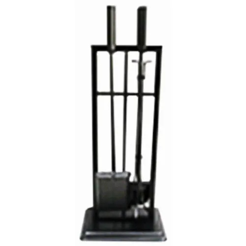 Panacea 15085 Fireplace Tool Set, Black, 5-Piece