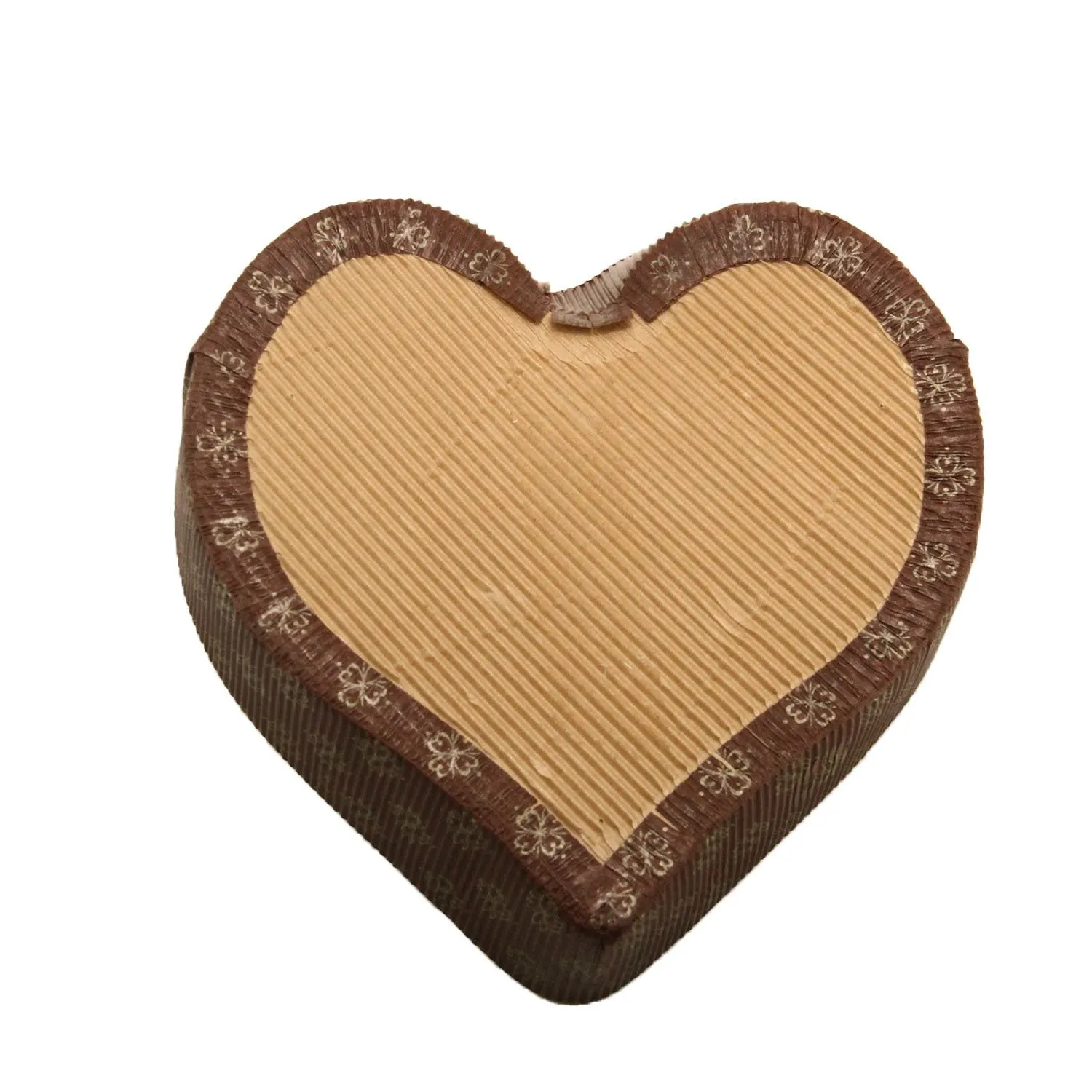 Paper Cup Cake Loaf Baking (Pack of 2) For 100 Grams Serving Tray Mould Liner 7x1.5 Inch / 18x4 CM Brown Heart