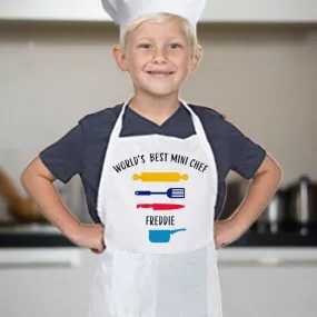 Personalized Junior Chef Apron with Name for Kids