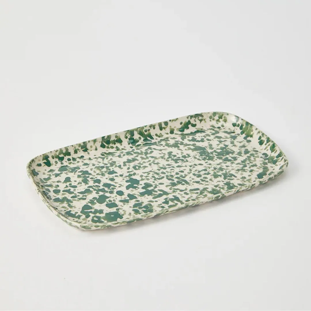 Pinchos Green Splatter Tray