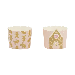 PLCC1941 - Pink Gingerbread House 5 oz Baking Cups