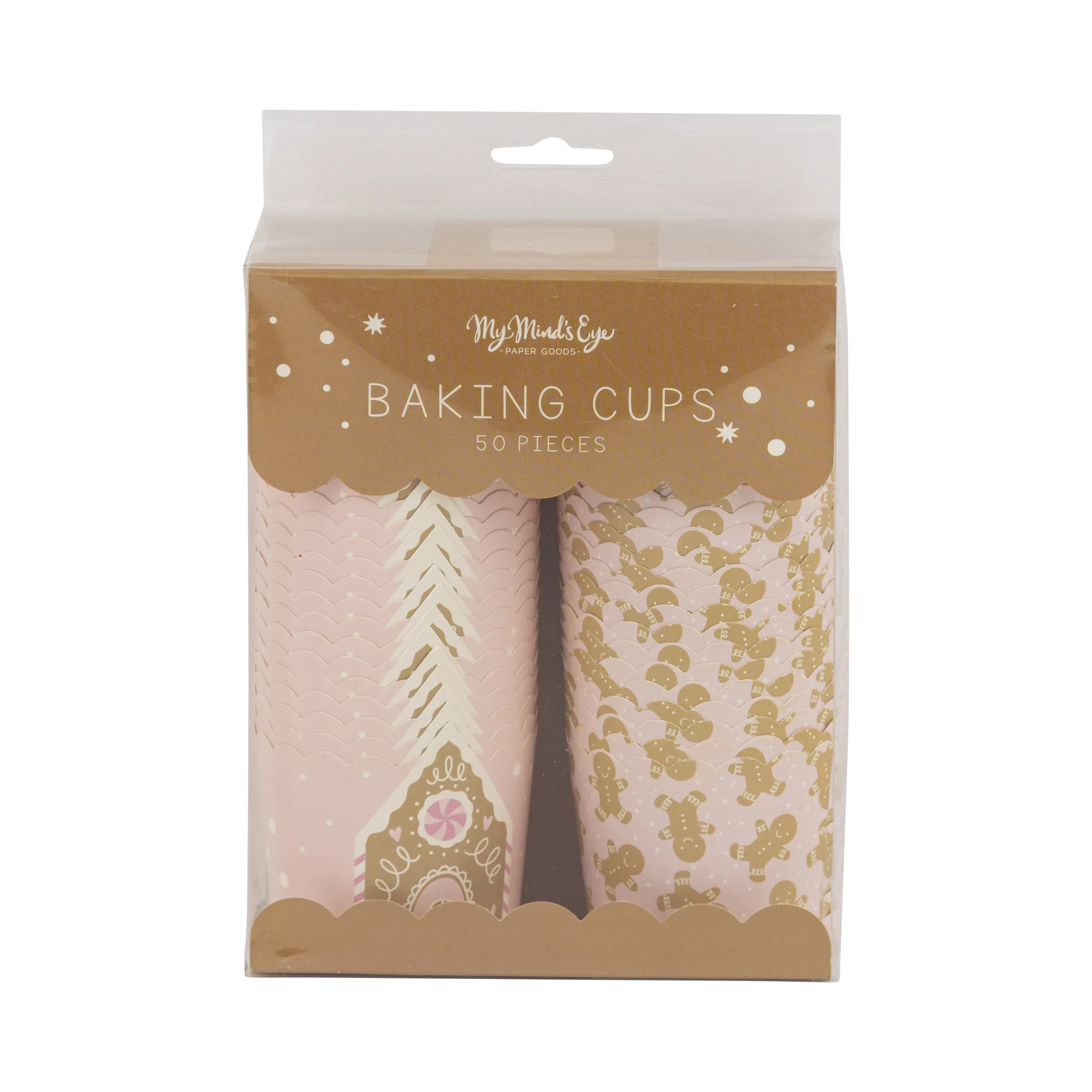 PLCC1941 - Pink Gingerbread House 5 oz Baking Cups