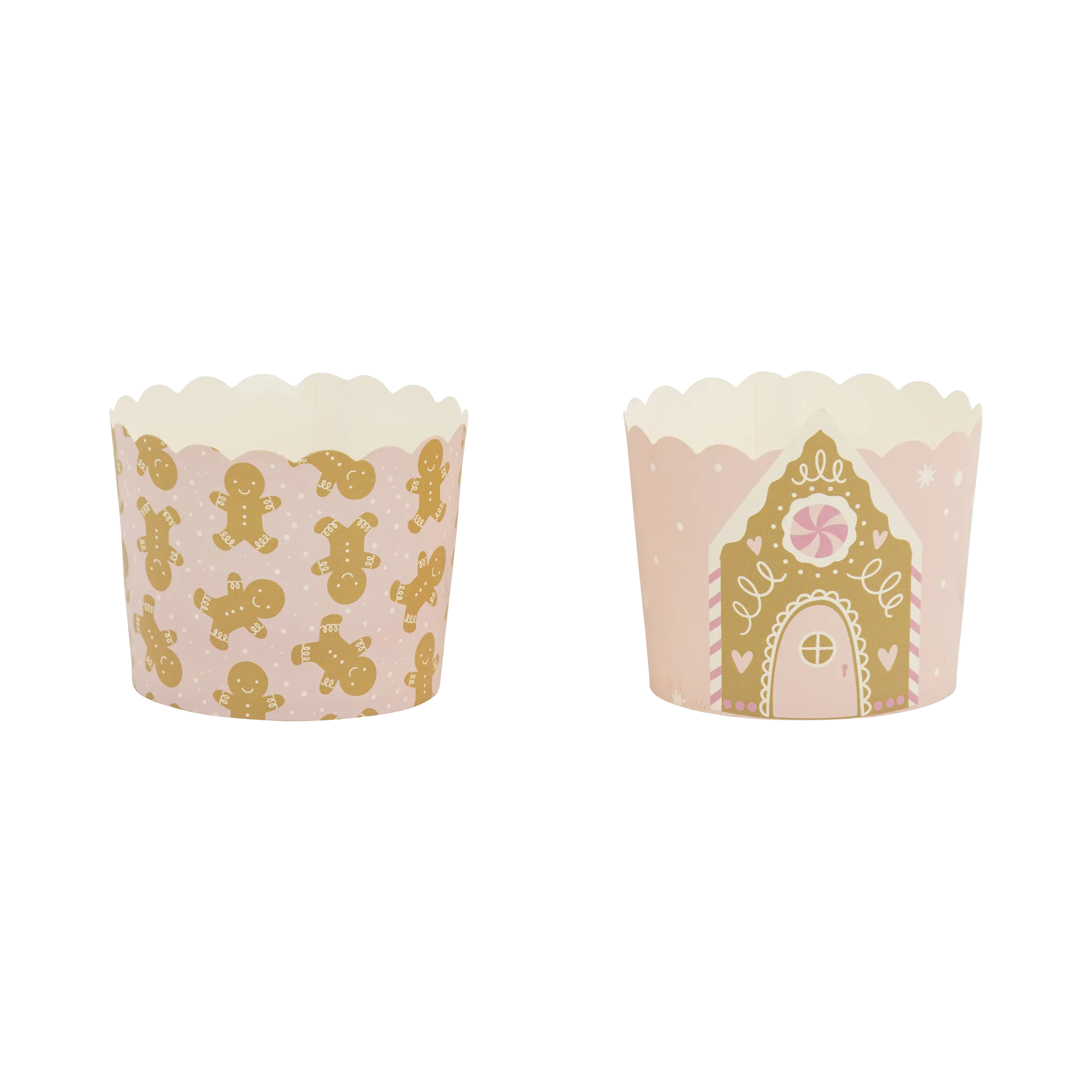 PLCC1941 - Pink Gingerbread House 5 oz Baking Cups