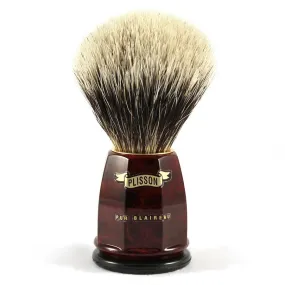 Plisson European White Badger Shaving Brush, Size 12