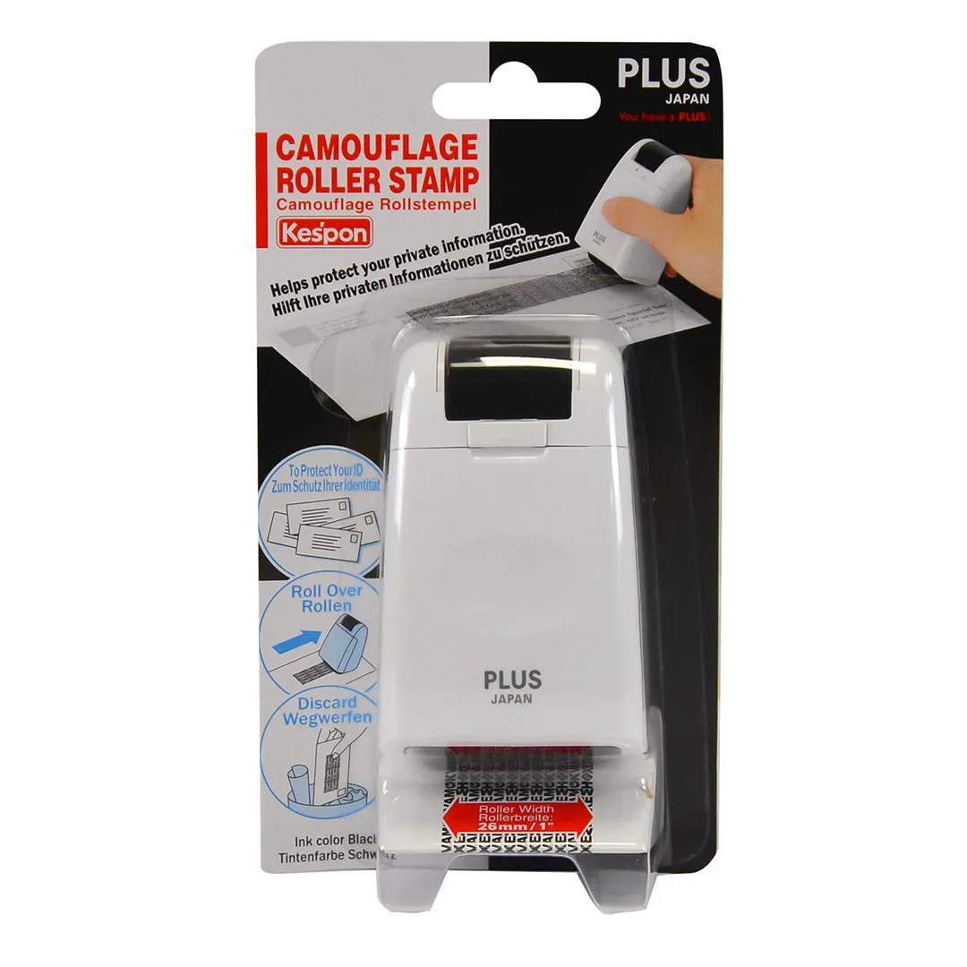 PLUS Camouflage Roller Stamp White