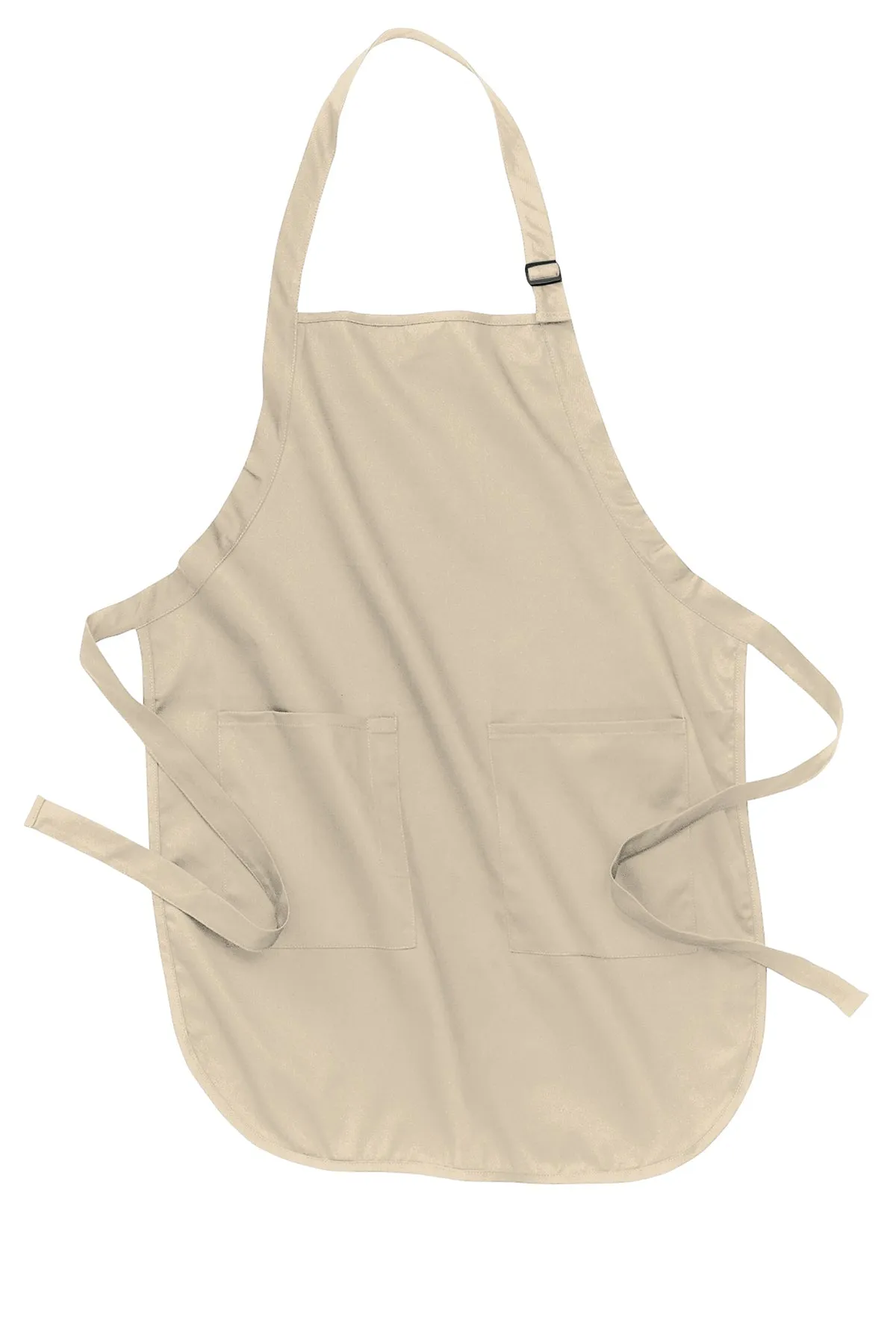 Port Authority Full-Length Custom Aprons with Pockets, Stone