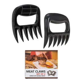 Pulled Pork Shredder Claws - STRONGEST BBQ MEAT FORKS - Shredding Handling and Carving Food - Claw Handler Set for Pulling Brisket from Grill Smoker or Slow Cooker - BPA Free Barbecue Paws