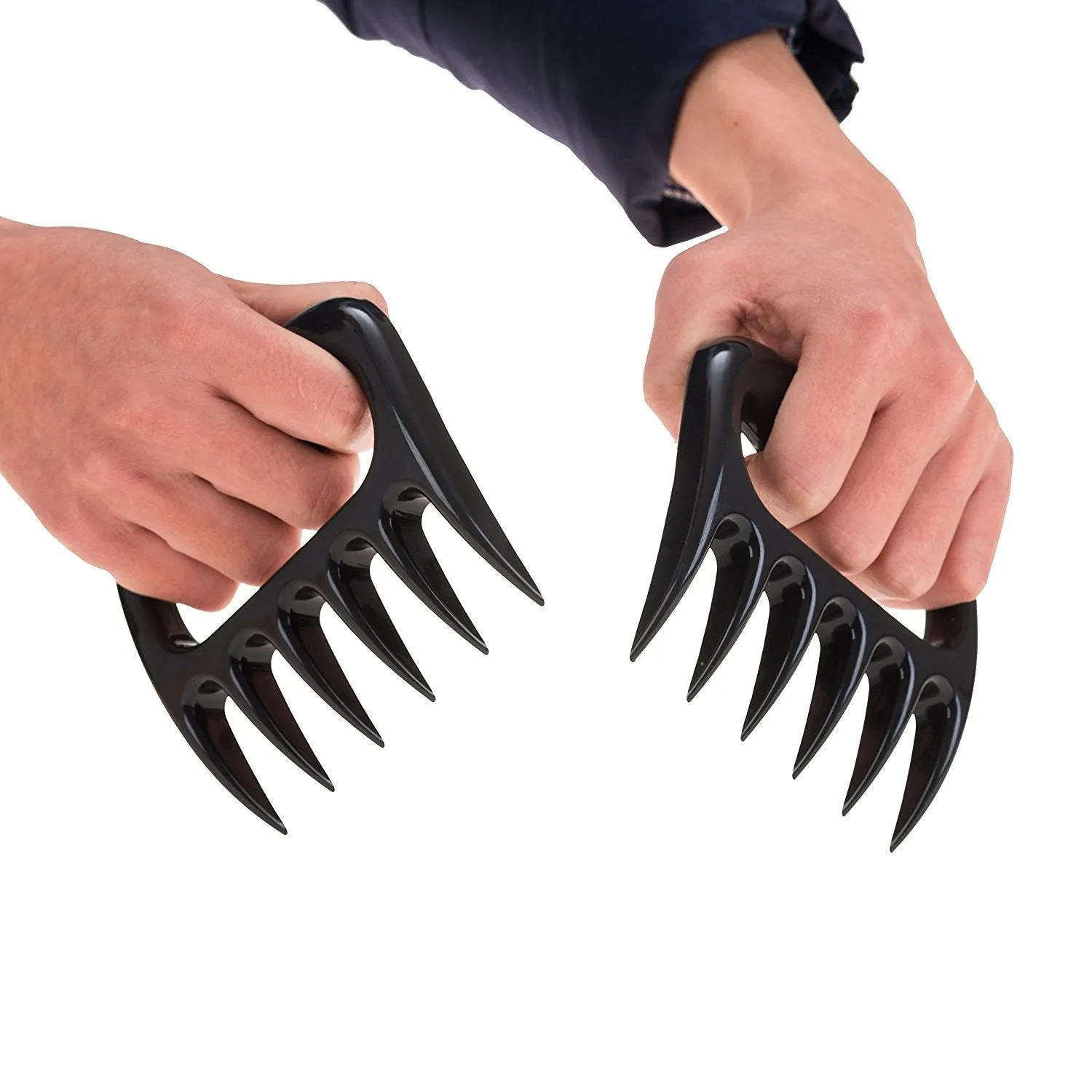 Pulled Pork Shredder Claws - STRONGEST BBQ MEAT FORKS - Shredding Handling and Carving Food - Claw Handler Set for Pulling Brisket from Grill Smoker or Slow Cooker - BPA Free Barbecue Paws