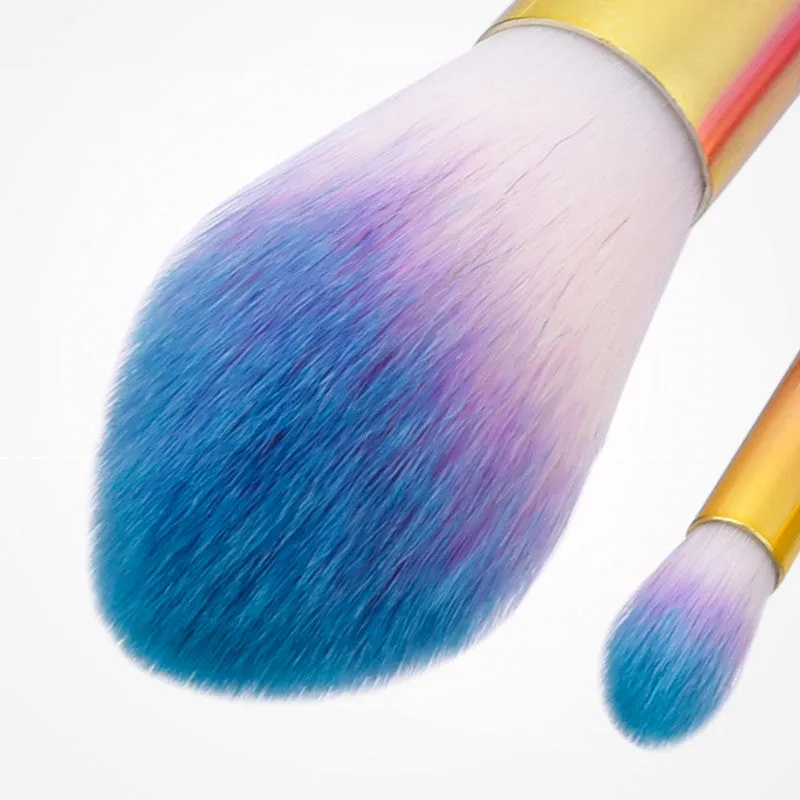 Rainbow Makeup Brushes Set