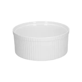 Ramekin Dish Porcelain for Soufflé White