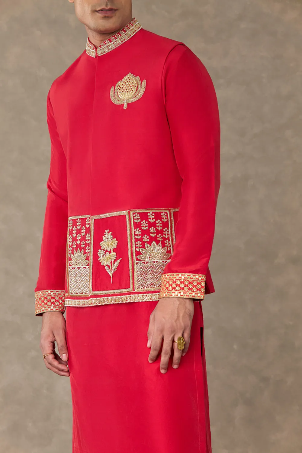 Red Anar Bundi Set