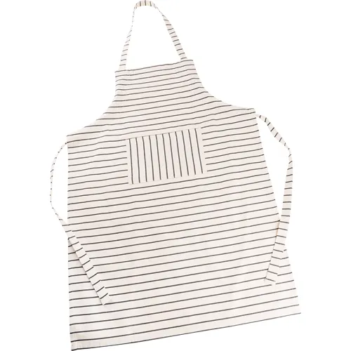 Redecker Apron, Beige w/ Stripes