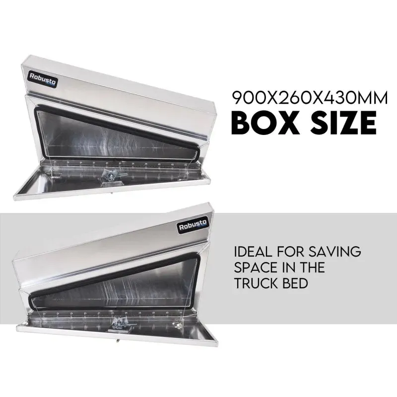 Robusto Aluminium Under Tray Tool Box | 900mm | Pair