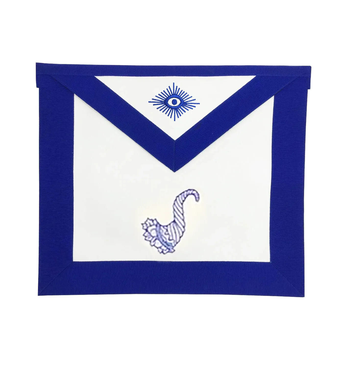 Senior Steward Blue Lodge Officer Apron - Royal Blue