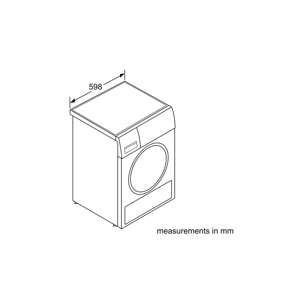 Siemens WQ45G2D9GB 9kg Heat Pump Tumble Dryer  White