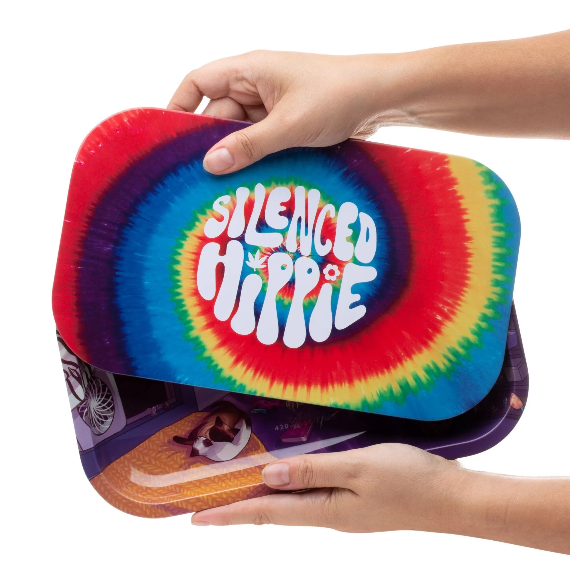 Silenced Hippie Rolling Tray