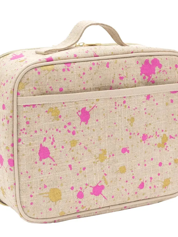 SoYoung Fuchsia   Gold Splatter Lunchbox for Kids