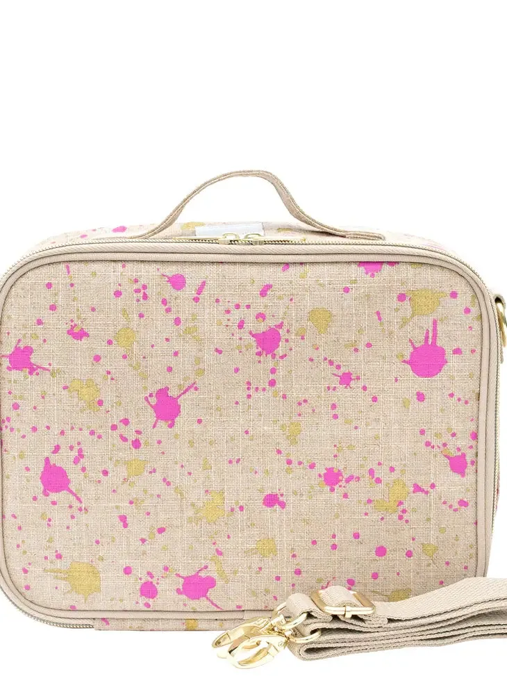 SoYoung Fuchsia   Gold Splatter Lunchbox for Kids