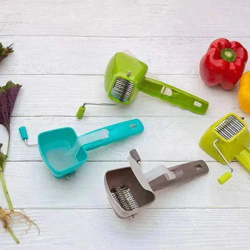 Stainless Steel Vegetable Cutter & Vanilla Shredder