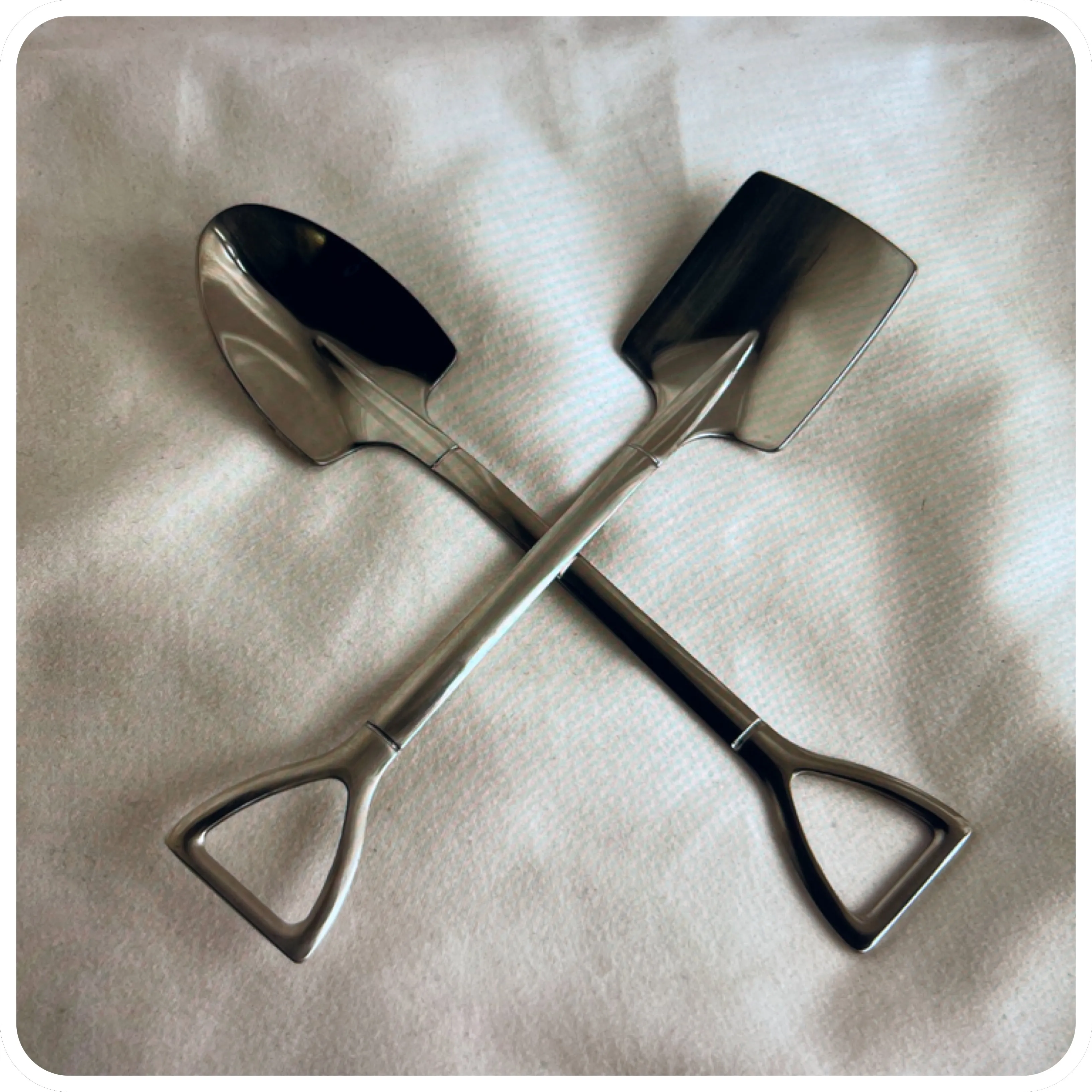 Sugar & Mixing Shovels - Gold or Silver Finish