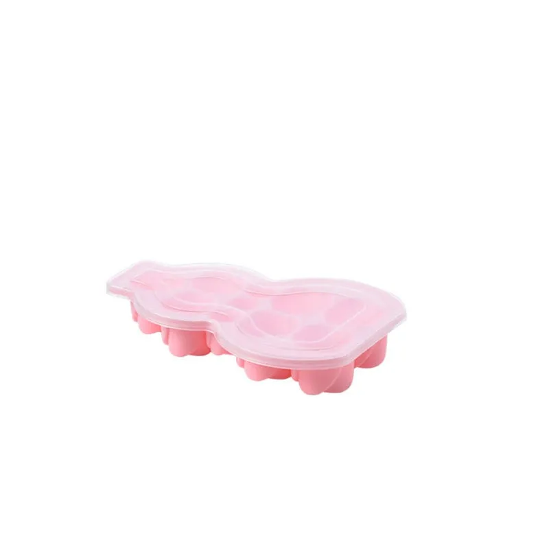 Summer Creative Gourd Shape Silicone Frozen Ice Mold with Lid