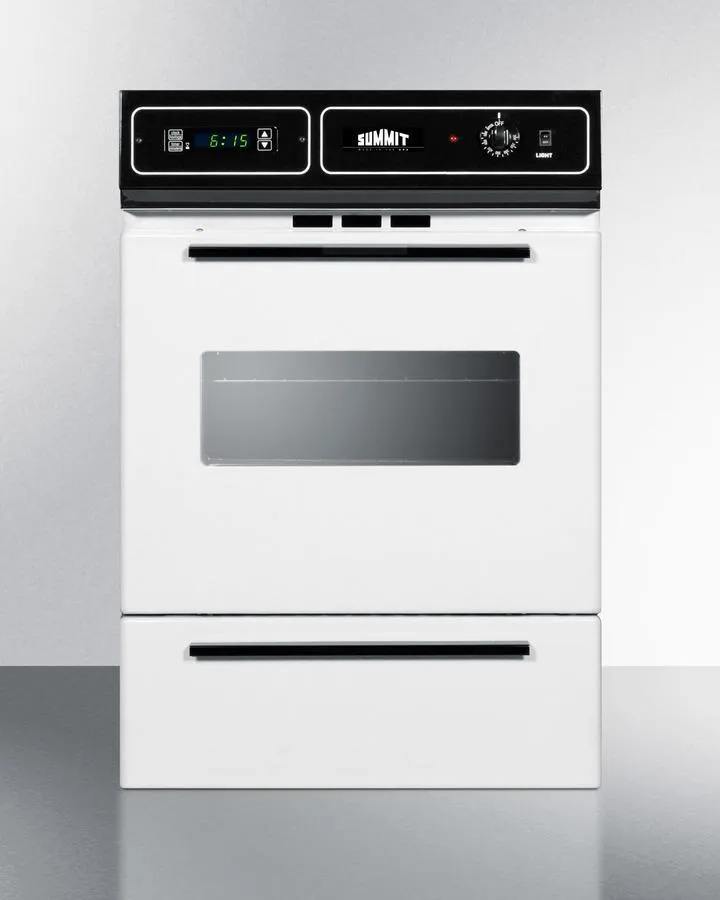 Summit WTM7212KW 24" Wide Gas Wall Oven