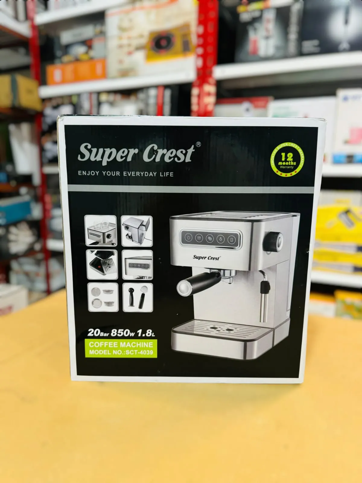 Super Crest Espresso Coffee Maker