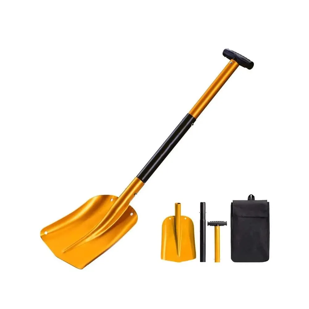 Telescopic Snow Shovel Lightweight Sport Utility Snowmobile Shovel Retractable Camping Shovel Snow Removal Tool