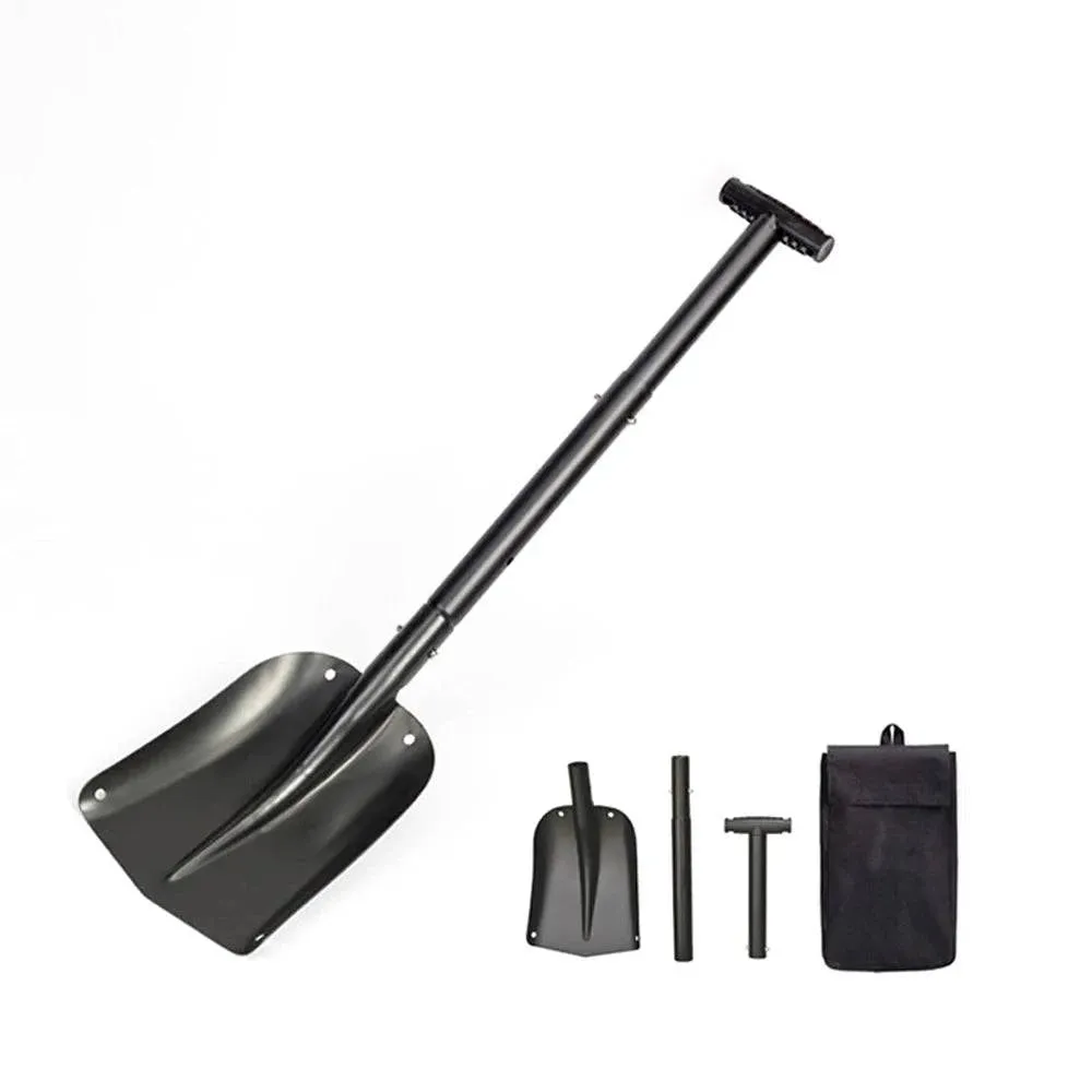 Telescopic Snow Shovel Lightweight Sport Utility Snowmobile Shovel Retractable Camping Shovel Snow Removal Tool